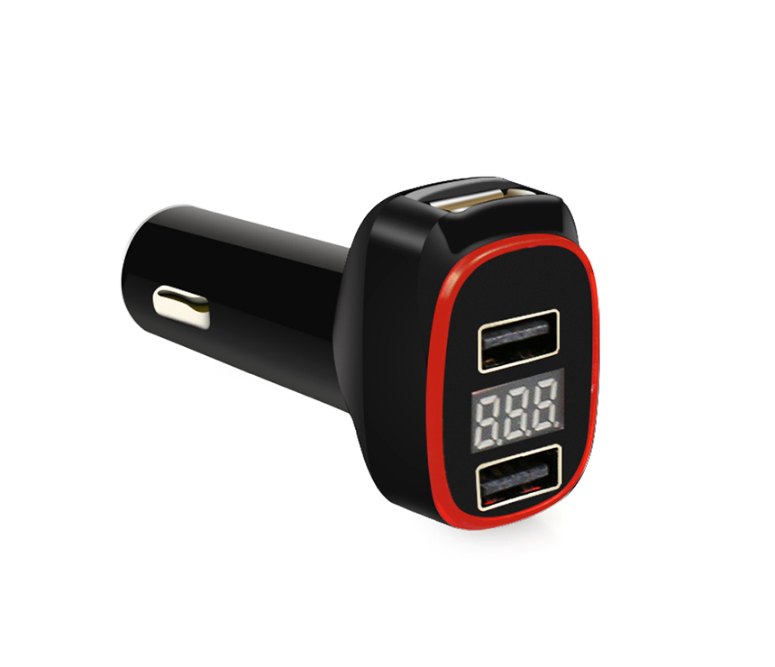 QC810 QC 2.0 Charger with 2 Normal USB Ports & LED Voltage Indicator
